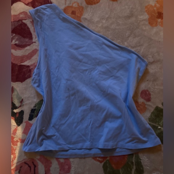 Weekday One-Shoulder Periwinkle Tank Top - L - Picture 1 of 3